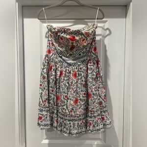 Strapless Anthropologie dress - worn once. Size medium.